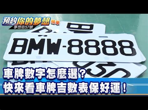 車牌選號吉凶|車牌數字吉凶指南：選出最旺你的好車牌號碼 